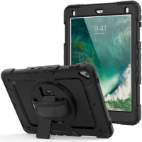 For New Ipad 9.7 2017 2018 air2 pro9.7 Case Kids Safe Foam Shockproof Shoulder Hand Strap Stand Tablet Cover