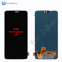 amoled For Oneplus 6 LCD Display Touch Screen Digitizer Assembly Replacement Accessory For Oneplus6 1+ 6 lcd 100% Tested 6.28"