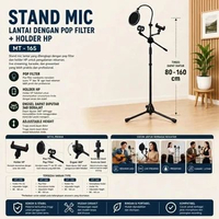 STAND MIC / STAND MICROPHONE BERDIRI LANTAI MT-175 MT 175