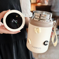 316便攜大容量保溫杯男女新款泡茶水杯顯溫高顏值大口徑保溫水壺
