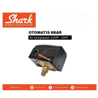 Otomatis Kompresor Angin Shark 1/2-15Pk/HP - 8Bar