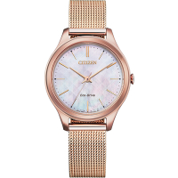 CITIZEN 星辰 光動能米蘭帶手錶 EM0508-80Y平行輸入