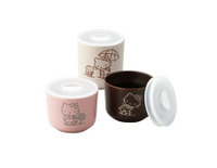 大賀屋 日本製 Hello Kitty 保鮮罐 3入 保鮮盒 收納盒 便當盒 野餐盒 凱蒂貓 KT T00110020