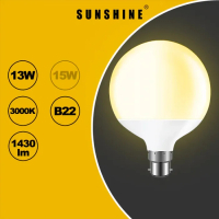 (LGM) LED燈膽(G120大球型膽) 13W B22釘頭 LED燈膽LED燈泡LED大球膽LED大球泡 13W 黃光 3000K