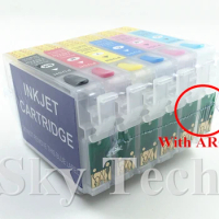 Empty Refillable cartridge suit for T0821 - T0826 , suit for Epson T50 R270 R290 R390 RX590 RX610 RX690 TX659 ,with ARC chips