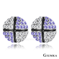 【GIUMKA】耳環．紫．採用施華洛世奇水晶元素(情人節禮物．送禮)