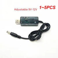 1~5PCS Power Boost Line DC 5V to 12V 9V Step UP Modem Converter Cable 5.5x2.1mm Plug Usb To DC Cable for Wifi Router Lamp