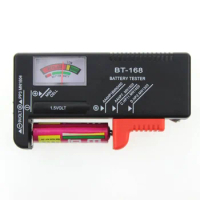 BT-168 AA/AAA/C/D/9V/1.5V batteries Digital Test Universal Button Cell Battery Colour Coded Meter Indicate Volt Tester