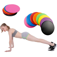 【Stok Siap】 2pcs/set Cakera Gliding Dua Sisi Cepat untuk Kebugaran Pelat Sliding untuk Kebugaran Gym