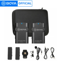 BOYA BY-WM4 PRO (K1) Wireless Microphone Lavalier Lapel System for Smartphone DSLR Camera Audio Recorder Youtube Live Podcast