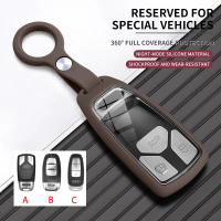 ฝาครอบกุญแจรถ เคสกุญแจ ซิลิโคนเคสป้องกัน สำหรับ Audi A6 A1 A3 A7 A5 Sportback C7 C5 A4 B9 R8 TT Mk2 