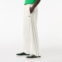 【LACOSTE】男裝-巴黎風運動長褲(白色)
