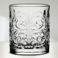 《RCR》水晶玻璃威士忌杯(雕花300ml) | 調酒杯 雞尾酒杯 烈酒杯