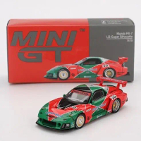 (STANDARD/BLISTER) MINI GT 1/64 #990 MAZDA RX-7 LB-SUPER SILHOUETTE 787B ORANGE GREEN