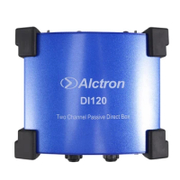 Alctron DI120 Two-Way Passive DI Box Impedance Converter DI BOX Stage Effect Device
