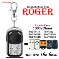 100% Clone ROGER H80 TX22 Remote Control ROGER E80 TX54R TX52R Garage Door Control 433.92mhz ROGER R80 TX102R TX104R Gate Opener