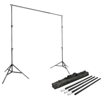 IMPODIO Stand Backdrop Foto 2x3m / 3x3m Lipat Portable | Tripod Penyangga Background Studio Profesio