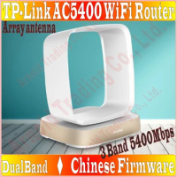 Chinese Firmware, Array Antenna TP-LINK Wireless Router 802.11AC 3 bands 5400Mbps Dual Band Gigabit AC5400 Huge WiFi 2*USB ports