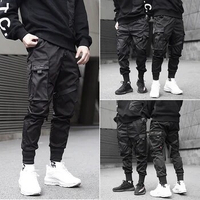 Harajuku Fashion Samurai Trousers Mens Casual Pants Men Fashion Streetwear Korean Ribbons Black Techwear Joggers Cargo Pants 5XL