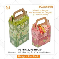 Kantong Mika Gagang Souvenir Transparan Hampers Packaging | PB MIKA Kantong Mika3 T:23