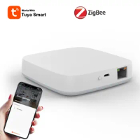 Tuya Smart Inteligente Wired RJ45 ZigBee Hub Gateway Alexa Smart Home Assistant Domotica Smartlife Remotely Controle Google