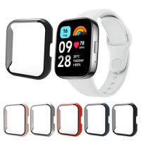 Full Cover Case For Redmi Watch 3 Lite Active Smart Watch Tempered Glass Film Screen Protector For Xiaomi Redmi Watch 3 Bumper