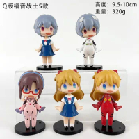 5 types 10cm Eva NEON GENESIS EVANGELION Figure Rei Asuka Model Ornaments Action Figure Game Pvc MODEL DOLL Gifts Toys