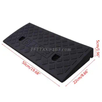 Car Access Ramp Triangle Pad Speed Reducer Durable Threshold for Automobile Motorcycle Heavy Wheelchair Duty Rubber Wholesale
