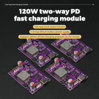 120w Two-Way Pd Fast Charging Module Power Bank 4 Strings Charging Treasure Circuit Board High Power Fast Charging Boost/Buck