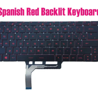Spanish Red Backlit Keyboard MSI 9S7-16R112 GF63 8RC/GF63 8RD(MS-16R1) 9S7-16R312 GF63 Thin 8RCS/9SC/9RCX(MS-16R3)
