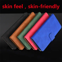 Luxury Skin Feel Solid Color Leather Capa For OnePlus 1+ Ace 2 Pro Ace2 2 2Pro Ace2Pro Cover Card Slot Protect Mobile Phone Case