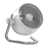 Vornado Pivot 5 Whole Room Air Circulator Fan with 3 Speeds, White