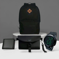 EDISON RAMADHAN PROMO  Backpack Ransel Pria Wanita free jam tangan super kece, Slingbag dan dompet k