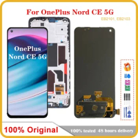 6.43'' Original AMOLED For OnePlus Nord CE 5G EB2101 LCD Display Touch Screen Digitizer For OnePlus Nord Core Edition EB2103 LCD