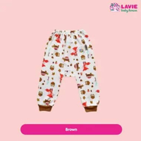 NOVA Celana panjang Bayi Rib 3-6 bulan Motif Fox - Celana bayi - Lavie baby house Coklat