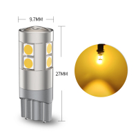 CODTUFFOO 1 cặp (2 đơn vị)T10/W5W Bóng Đèn LED Xe Hơi Đèn Demi/Đèn nội - Vàng/Đỏ/Xanh Dương/TrắngGOO