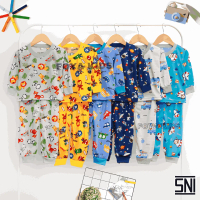 FOYA Kids - Setelan Premium baju tidur anak cowok/cewek/unisex/setelan celana panjang lengan panjang