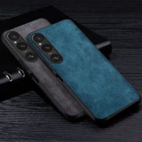 Premium PU Leather Phone Case for Sony Xperia 1 10 5 III IV V II Pro-I ACE 2 III XZ3 XZ4 Case Vintage Soft Silicone Tpu Cover