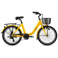 Sepeda Keranjang Pacific Ofo 7 Speed Ukuran 24 Inci Banana