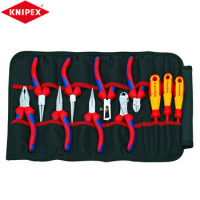 KNIPEX 00 19 41 Roll Insulation Tool Kit Pliers With Chrome Plated Head And Dual Color Dual Component Handle