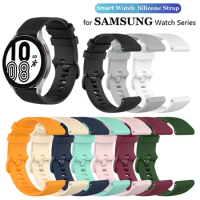 20mm 22mm Watch Strap for Samsung Galaxy Watch 5/Pro/4 40mm 44mm Classic 42mm 46mm Active 2 Silicone Watchband Bracelet Straps