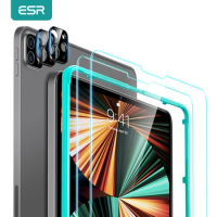 ESR for iPad Pro 12.9 2021 Camera Screen Protector for iPad Pro 11 2021 2020 Len Films for iPad Pro 2021 Glass Protection Bundle