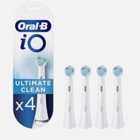 Genuine Oral-B iO Ultimate Clean Black Replacement Brush Heads 4 Pack for Oral B iO Series Toothbrus
