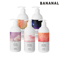 【BANANAL】韓國植物萃取香氛沐浴乳500ml(水潤保濕/含有蘆薈汁/玻尿酸/透明膠狀質地/5款香味任選)