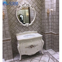 浴櫃仿古歐式衛生間洗臉盆衛浴櫃橡木組合實木浴室櫃落地櫃洗手臺盆