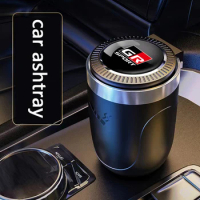 Auto interior accessories multifunctional car ashtray LED For Toyota GR Sport Gazoo Racing RAV4 C-HR Mirai