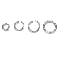 500Pcs / Lot 100% Stainless Steel 4-7mm Jump Ring Lobster Clasp DIY Necklace Jewelry