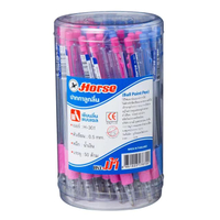 HORSE ปากกาลูกลื่น รุ่น H-301 สีน้ำเงิน ขนาด 0.5 มม. (แพ็ค50ด้าม)