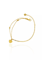 Mistgold Elina Heart Bracelet in 916 Gold