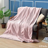 義大利La Belle 純色典範 100%天絲抗菌涼被(5x6.5尺)-粉色